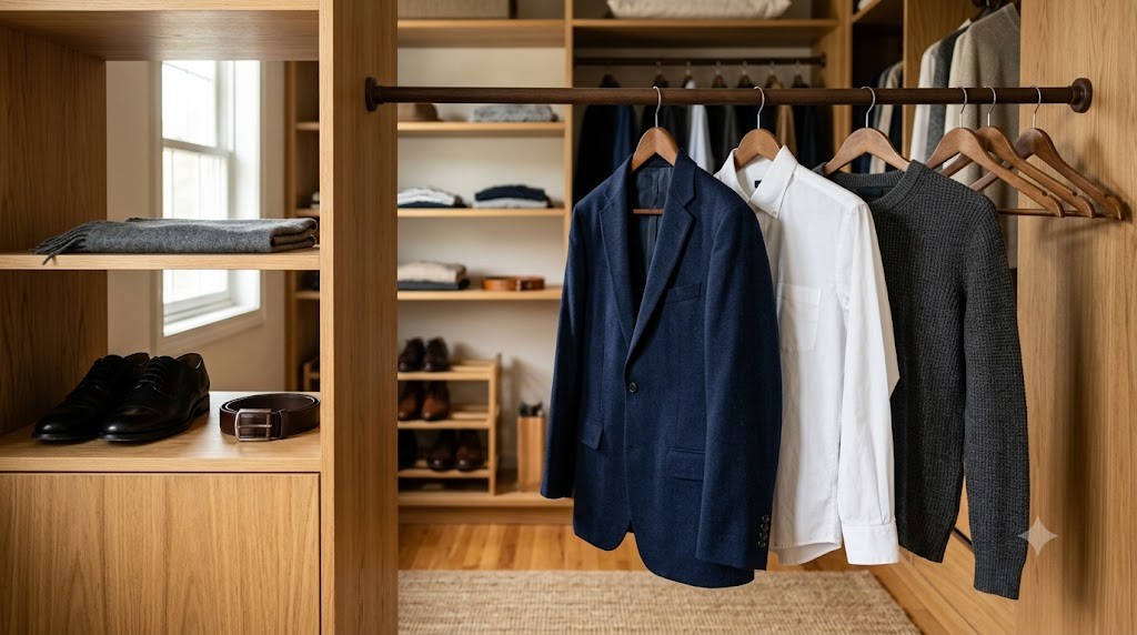 【40代メンズ】服の選び方|「安く見える」を卒業する3原則と、迷わない10着のワードローブ