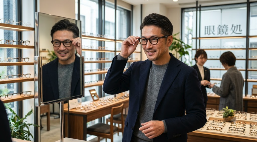 【40代からの眼鏡の選び方】顔型別・似合うメンズフレーム完全ガイド|老け見えしない3つの鉄則